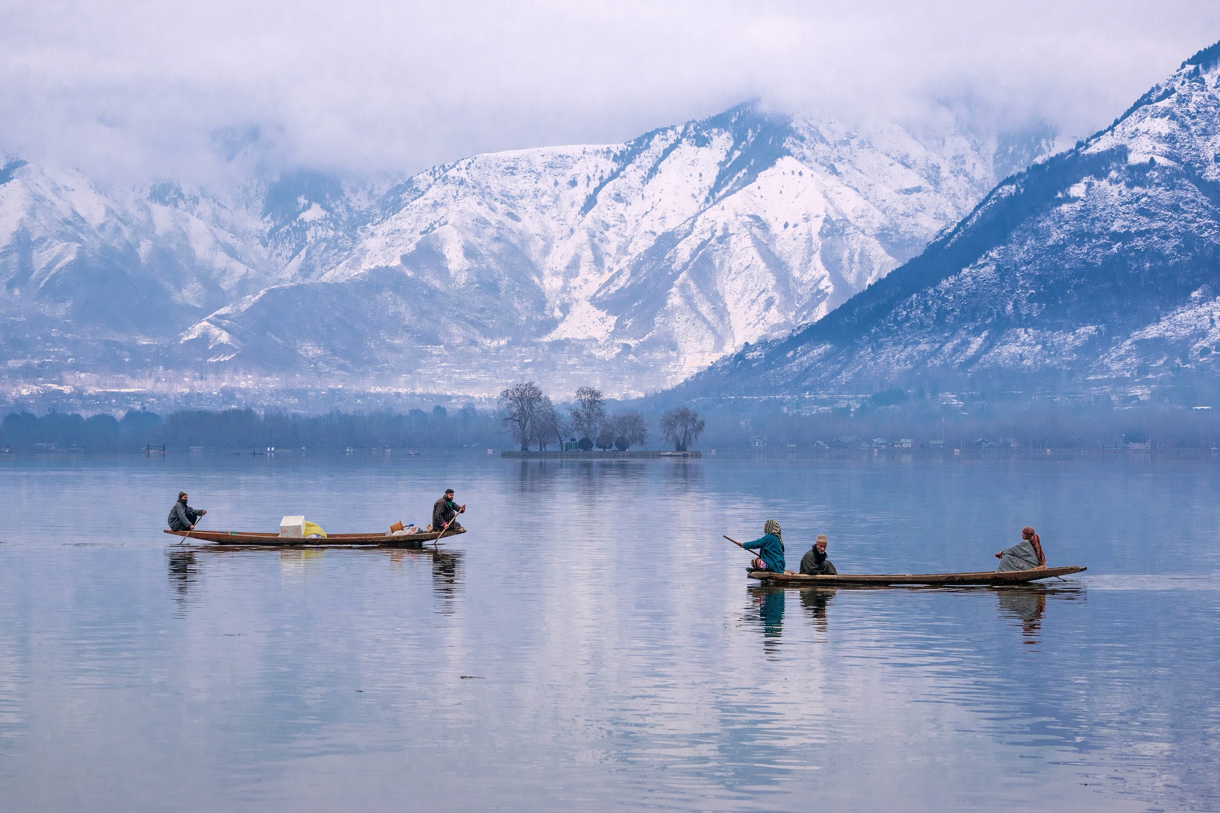 Shikaras on Dal Lake, Srinagar